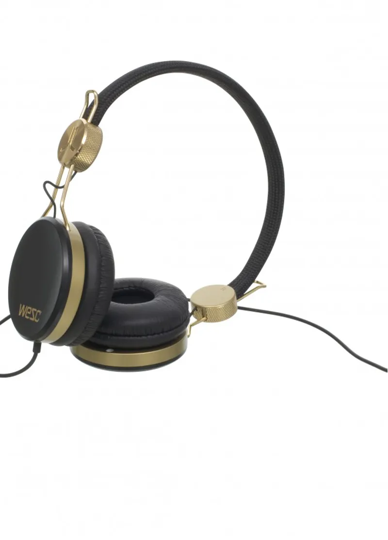 WeSC Banjo Golden Headphones - Black